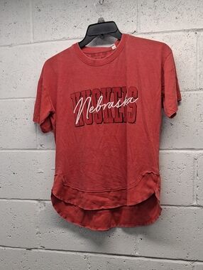 NWT Womens Pressbox Nebraska Huskers Red Tee